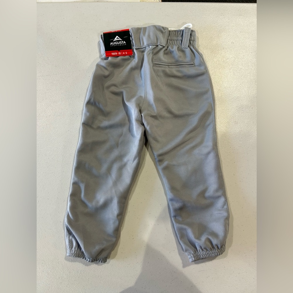 Augusta Sportswear Youth-XS 4-5 Grey Baseball/Softball Pants